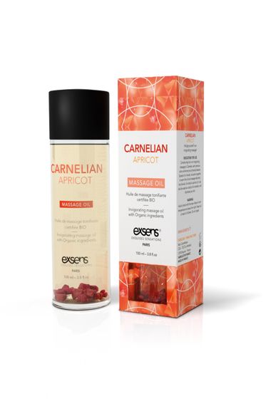 Масажна олія EXSENS ORGANIC MASSAGE OIL CARNELIAN APRICOT 100ML | Зображення 1