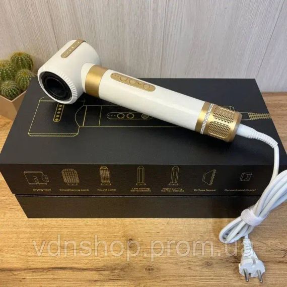 Фен-стайлер для волосся 7 в 1 чорний | Зображення 3