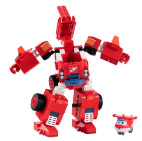 Конструктор-трансформер Super Wings Small Blocks 2-in-1 Buildable Transforming Vehicle Jett, Джетт (EU385005)