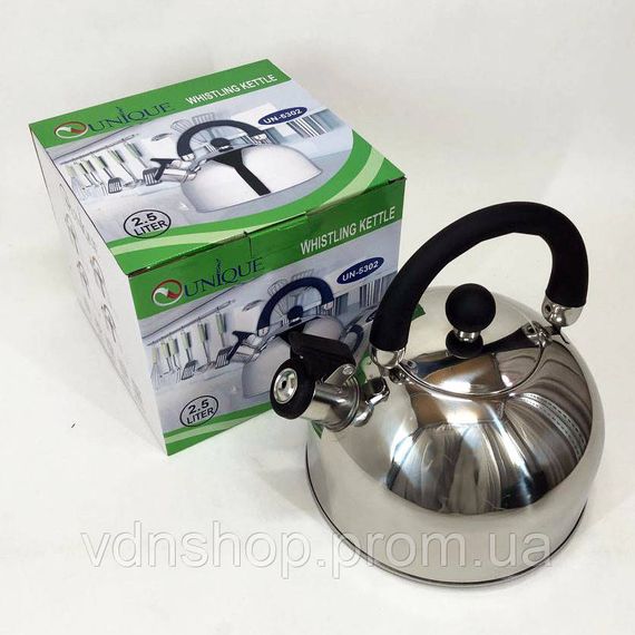 Чайник газовый нержавейка, Чайник с одинарным дном, Чайник со свистком для дома для воды на газ RX-27 | Зображення 5