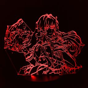 Акриловый светильник-ночник Дилюк 2 красный tty-n001299