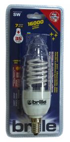 Лампа энергосберегающая 7W/827 E14 CW C37-PA 220V