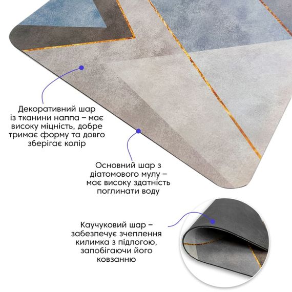 Вологопоглинаючий килимок 38*58CM*3MM (D) SW-00001560 | Зображення 1