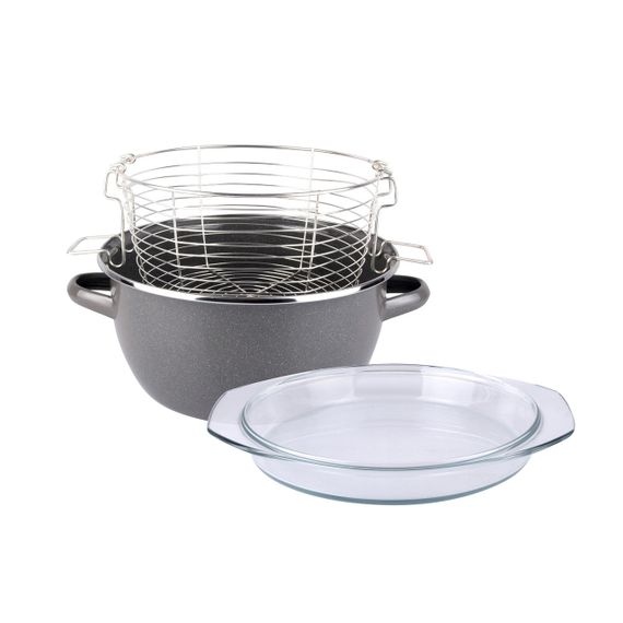 Фритюрниця K2 з кришкою 24 см VITRINOR 5.2 л