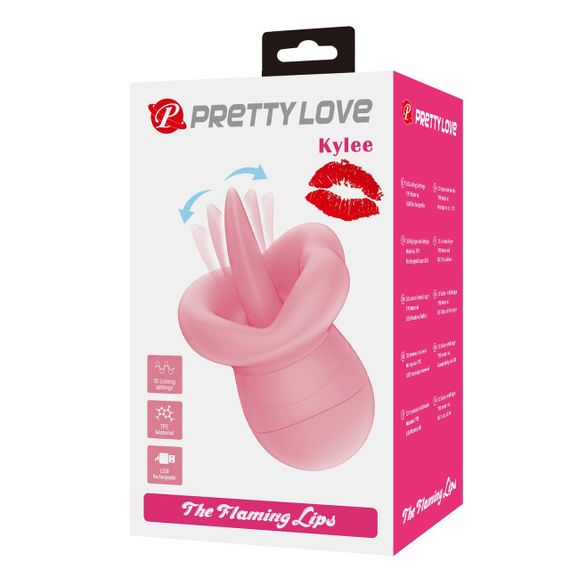 Вибростимулятор PRETTY LOVE - Kylee, 10 licking settings, TPR sexstyle | Зображення 1