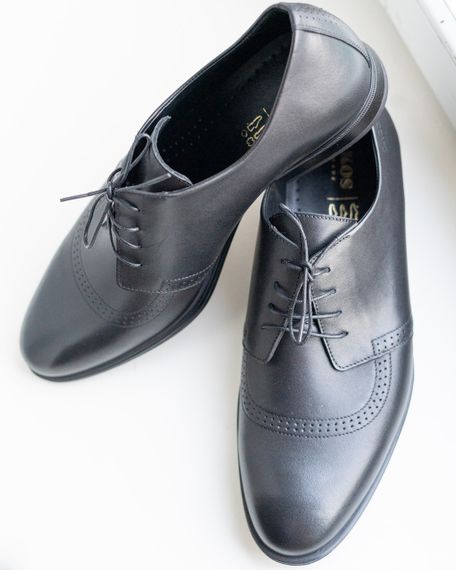 Стильне чорне взуття туфлі 44 розмір | Зображення 1