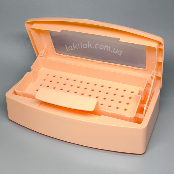 Бокс для дезінфекції та стерилізації інструментів (персиковий) 500мл