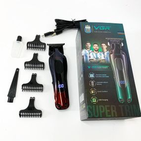 Беспроводные машинки для стрижки легкие VGR V-998, Машинка для стрижки волос с регулируемой длиной PR-75