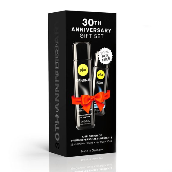 Юбилейный набор лубрикантов pjur 30th Anniversary Gift Set: Original 100 мл и Aqua 30 мл | Зображення 2