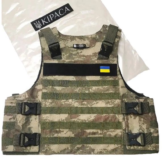 Плитоноска тактическая с установкой доп защиты Kirasa пиксель(KI1022) | Зображення 2