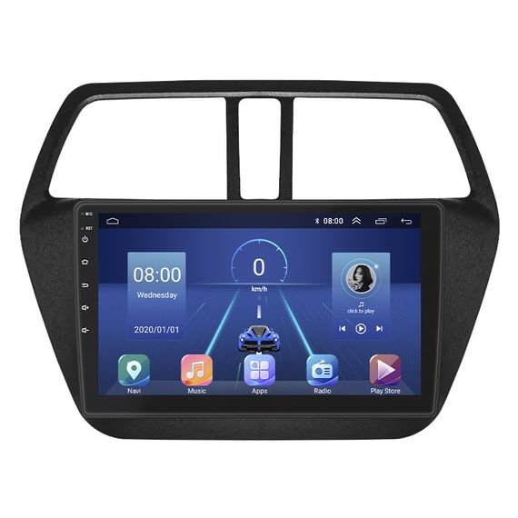 Штатная магнитола Lesko для Suzuki SX4 II (S-Cross) Рестайлинг 2016-н.в. 9" 6/128Gb 4G Wi-Fi GPS Top Сузуки