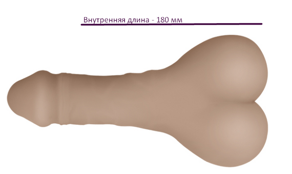 Мастурбатор-насадка «Bigger Man PLUS» Sex Aura | Зображення 9