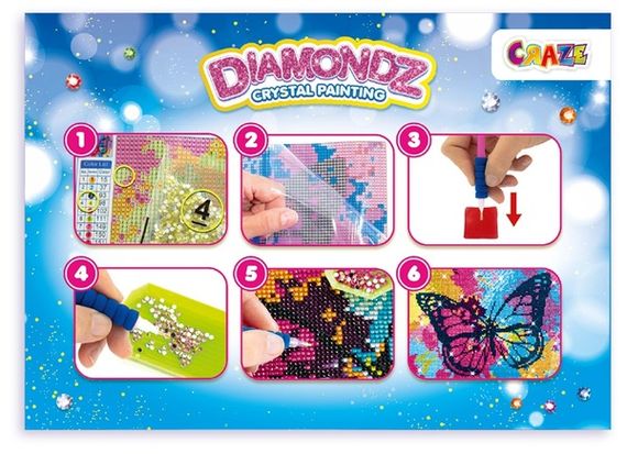 Набір для створення картини Craze Diamondz Метелик зі стразами | Зображення 4
