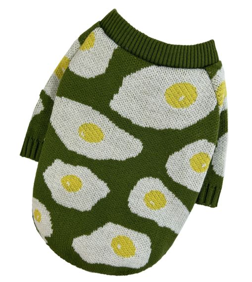 Светр в'язаний яєчня зелений Y-346 | Зображення 2