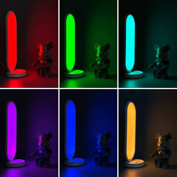 Світлодіодна LED лампа Desktop Fill light MJ-52 CCT+RGB з пультом 3000-6500K (для блогерів та візажистів) (66,0*19,0cm) | Зображення 9
