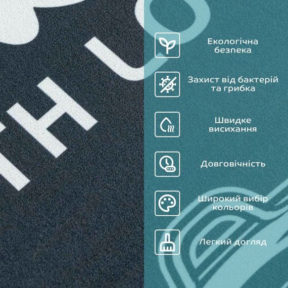 Вологопоглинаючий килимок 50х80х3мм SW-00001888 | Зображення 3