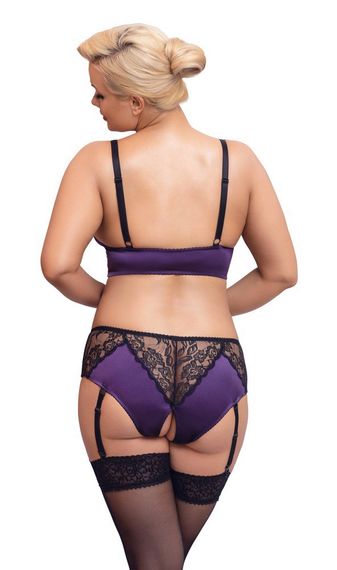 Еротичний комплект BH Set purple/black XL Sex Aura | Зображення 2