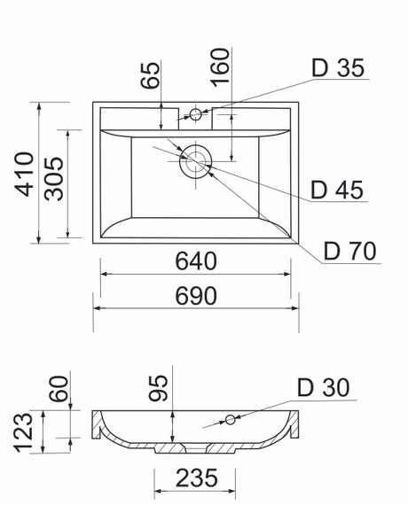 Раковина накладна Adamant STRENG NEW, прямокутна (100002879) | Зображення 9