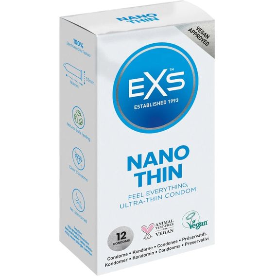 Презервативи EXS Ультратонкі Nano Thin VEGAN 12 Pack | Зображення 5