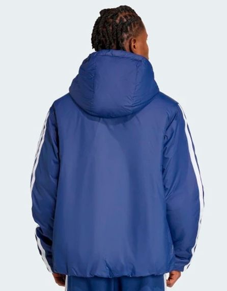 Демісезонна куртка adidas Essentials CLIMAWARM 3-Stripes Insulated Hooded M blue з капюшоном Оригінал | Зображення 1