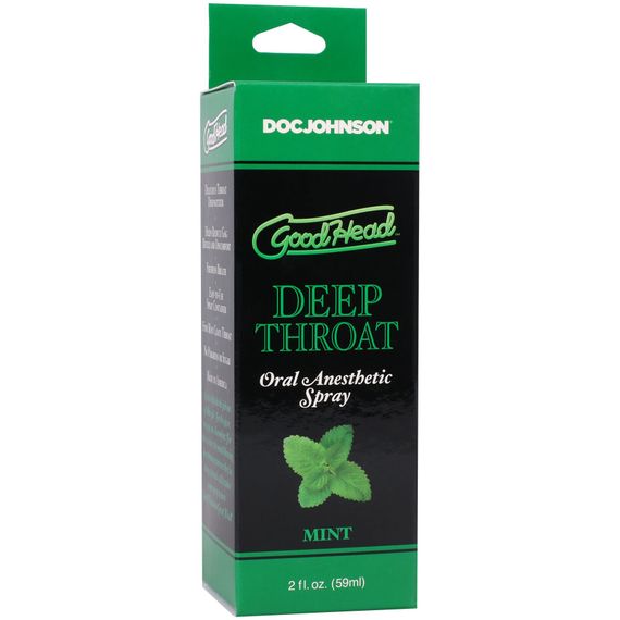 Спрей для мінету Doc Johnson GoodHead DeepThroat Spray - Mystical Mint 59 мл для глибокого мінету | Зображення 2