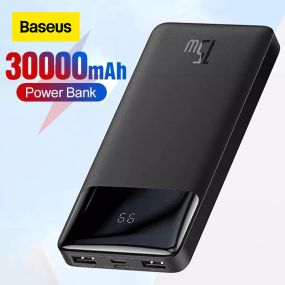 Повербанк Baseus Bipow Display 30000mAh Quick Charger  2USB/1Type-C, PD/QC 15W 3A