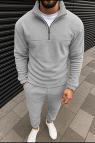 Костюм плюш серый S L