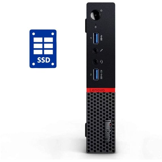 Неттоп Б-класс Lenovo ThinkCentre M600 USFF / Intel Pentium N3700 (4 ядра по 1.6 - 2.4 GHz) / 4 GB DDR3 / 120 GB SSD / Intel HD Graphics б/у