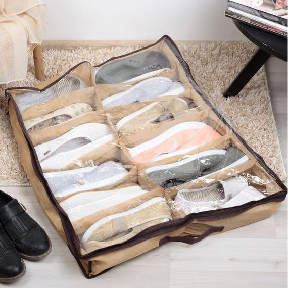 Органайзер для зберігання взуття на 12 пар, Shoes Under / Взуттєвий органайзер в шафу | Зображення 1