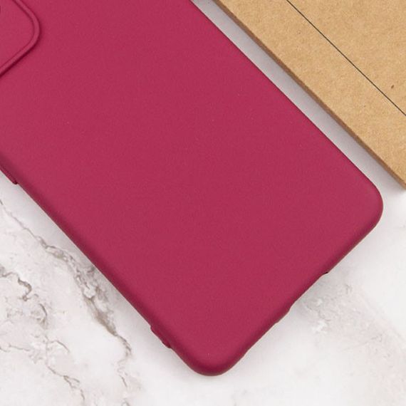 Чехол Silicone Cover Lakshmi Full Camera (A) для Xiaomi Redmi Note 12T Pro Бордовый / Marsala | Зображення 3