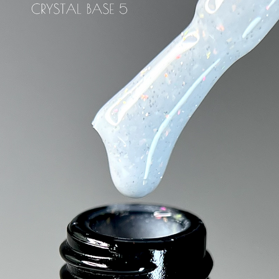 Світловідбивна база Crooz Crystal Base №05 (молочна з блиском) 8мл | Зображення 1
