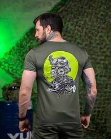 Тактична волога відводна футболка Soldier oliva ПП7618