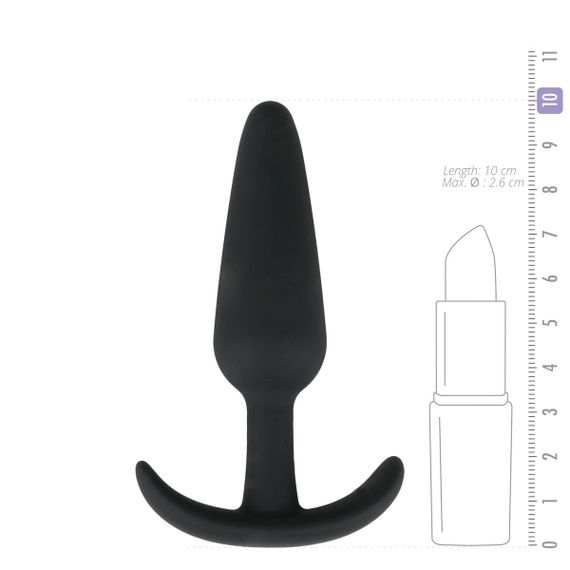 Анальна пробка Buttplug чорна, M | Зображення 3