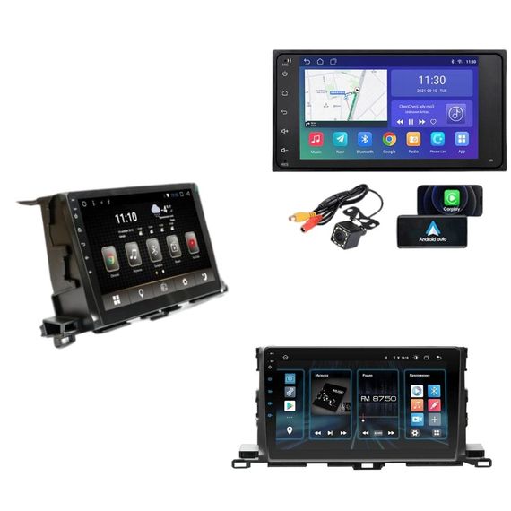 Штатна автомагнітола Toyota Highlander 2015 (10") Android 10.1 (4/32) чорний (MER-14133_5616) | Зображення 4