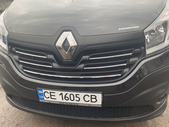 Накладки на решетку (5 шт, нерж) Carmos - Турецкая сталь для Renault Trafic 2015-2024 гг | Зображення 2