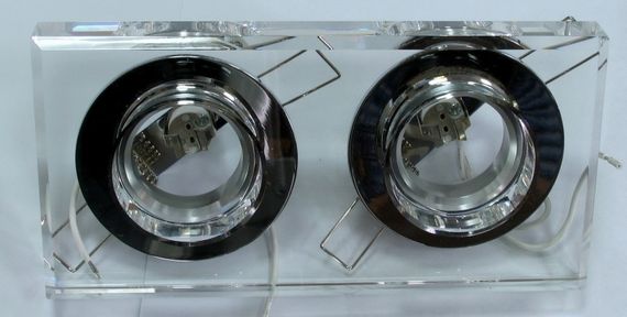 Светильник точечный декоративный HDL-G141/2 CL Crystal MR16