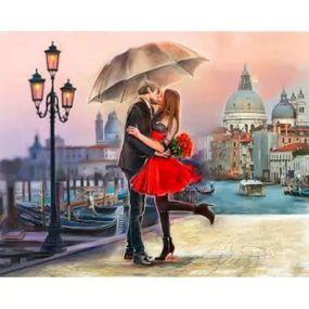 Алмазна мозаїка Закохана пара 40х50 см ColorArt  SP066
