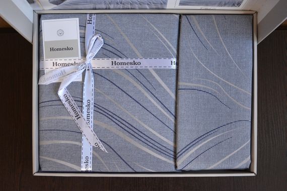 Постільна білизна First Choice Homesko Ranforce 160 х 220 см Donis Grey | Зображення 2