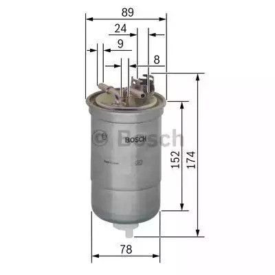Фільтр паливний SEAT CORDOBA, VW POLO, BOSCH (0450906322) | Зображення 4