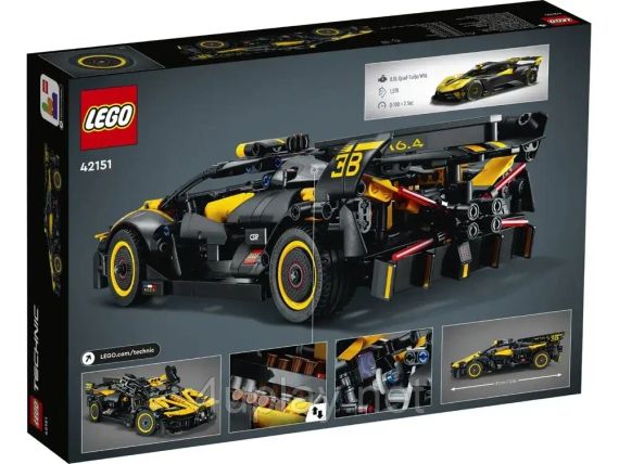 Конструктор Лего Технік Гоночний болід Бугатті Оригінал LEGO Technic Bugatti Bolide (42151) | Зображення 2