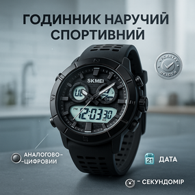 Мужские круглые спортивные часы SKMEI, Часы кварцевые армейские Мужские тактические военные KV-94