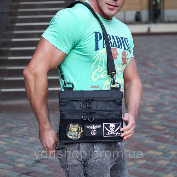 Качественная сумка-кобура, Сумка мужская тактическая сумка нагрудный тактическая слинг кобура XK-24 | Зображення 9