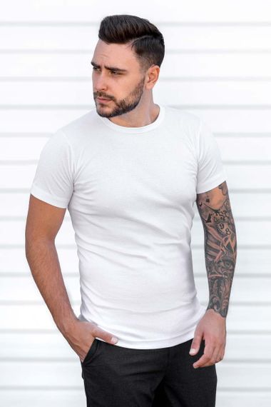 Чоловічі футболки та майки Sun`s House  розмір: 2XL Білий (арт. AR-FA-82-futbolka)