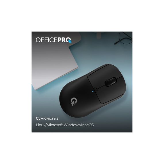 Мишка OfficePro M307B Silent Click Wireless/Bluetooth Black (M307B) | Зображення 6