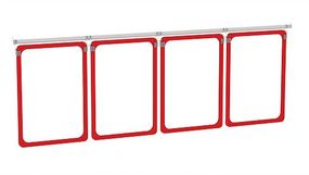 Подвесная система Fixline 1 м с пластиковыми рамками, Прозрачный, А4