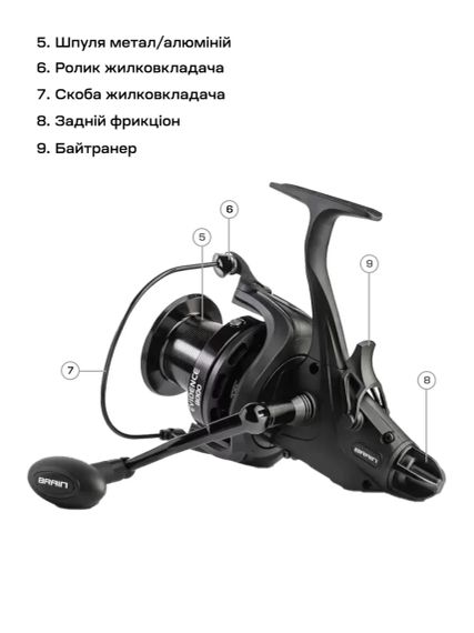 Котушка Brain Evidence 7000S 9+1BB | Зображення 7