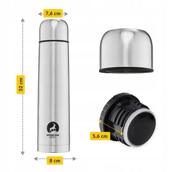 Термос Mountain Goat 1 л Silver (P-5907739315755) | Зображення 9