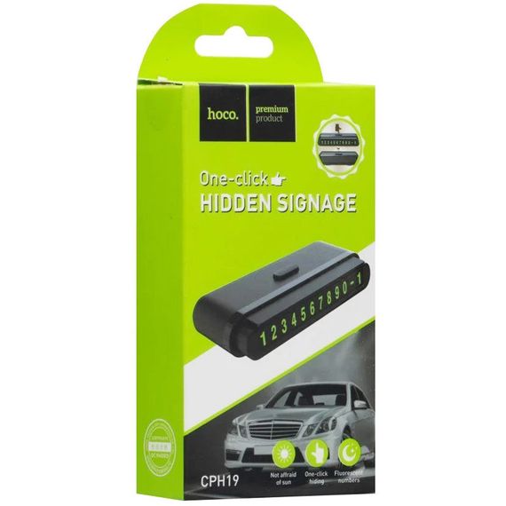 Автовизитка Hoco CPH19 Черный | Зображення 5
