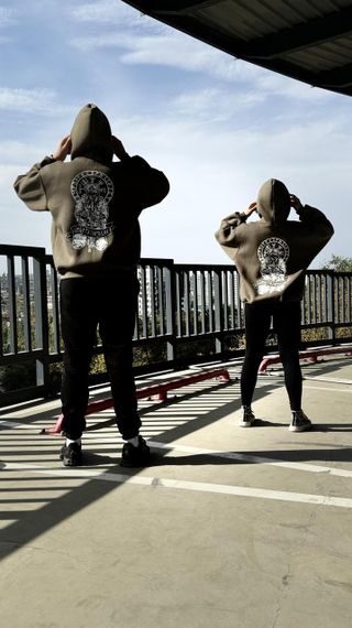 Худі мілітарі хакі смерть зачекає