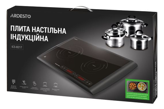 Индукционная электроплитка Ardesto ICS-B217 черная (ICS-B217) | Зображення 6